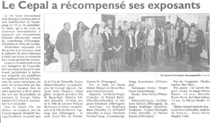 Artikel Thionville September 2010